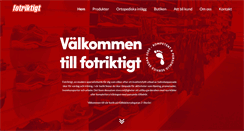 Desktop Screenshot of fotriktigt.se